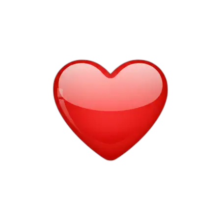 Free Flat Design Red Heart Png PNG Image Download