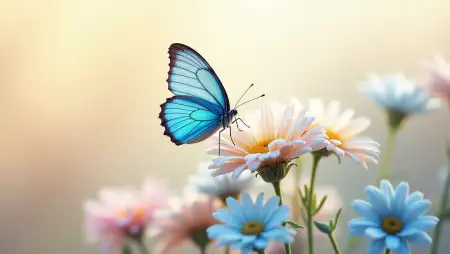 Floral Blue Wallpaper Pattern - Free Related Blue Image
