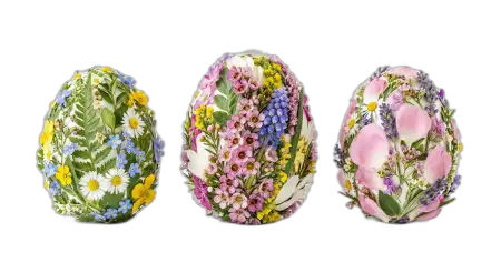 Floral Easter Eggs Png Design - Free Easter Eggs Png Download