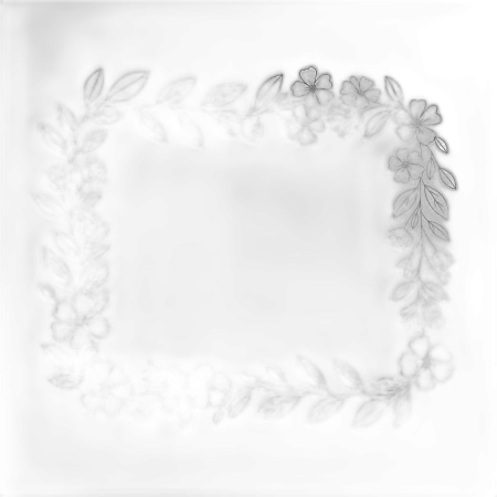 Floral Line Art Frame Png No Background - Free Frame Png Download