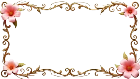 Flower Border For School Project - Free Related Flower Border Image