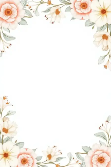 Flower Border For Website Background - Free Related Flower Border Image