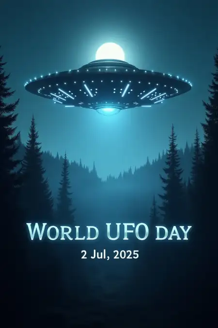 Flying Saucer Image For Download 2025 - Free World Ufo Day 2025 Download