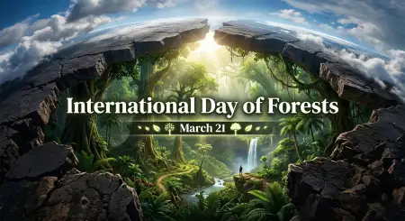 Forest Day Banner Design With Text - Free International Day Of Forests Download