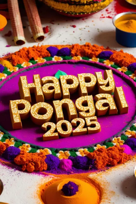 Free Download Happy Pongal Greetings 2025 - Free Happy Pongal 2025 Download