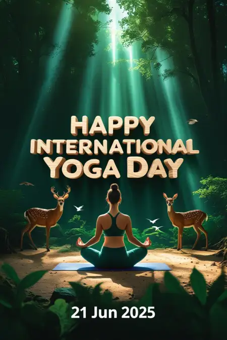 Free Download Yoga Day Wishes Image For Facebook - Free Yoga Day Wishes Download