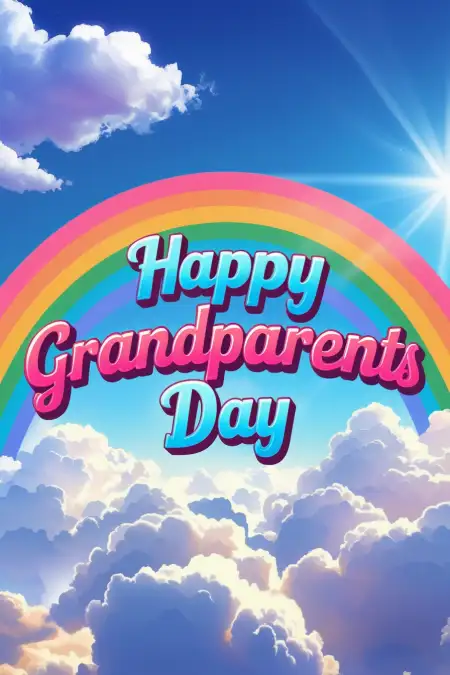 Free Editable Happy Grandparents Day Poster Template Online - Free Happy Grandparents Day Download