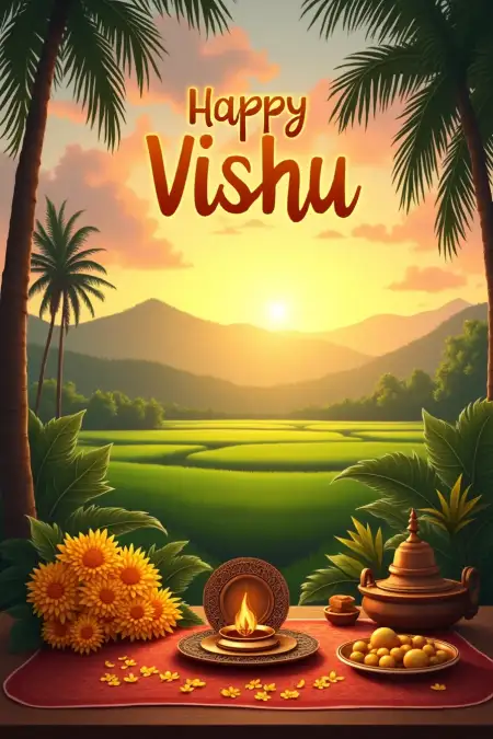 Free Happy Vishu Poster Design - Free Related Happy Vishu Image
