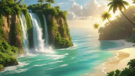 Free PNG Transparent Waterfall Background - Free Waterfall Background Download
