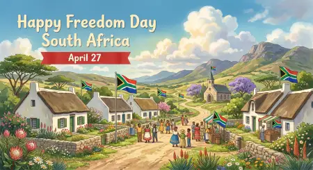 Freedom Day South Africa 2026 Banner Quotes Captions Images - Free Happy Freedom Day South Africa Wishes 2026 Download