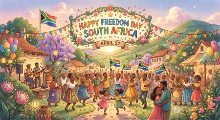 Freedom Day South Africa 2026 Instagram Captions Text Images - Free Happy Freedom Day South Africa Wishes 2026 Download