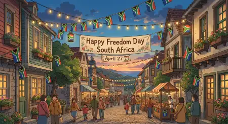 Freedom Day South Africa 2026 Png Transparent Images Text - Free Happy Freedom Day South Africa Wishes 2026 Download