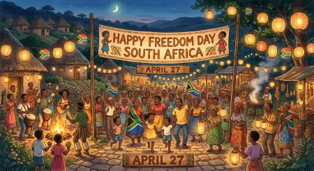 Freedom Day South Africa Wishes Images Poster Download 2026 - Free Happy Freedom Day South Africa Wishes 2026 Download