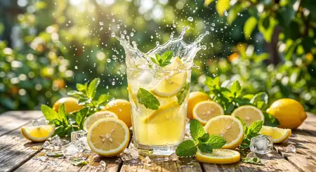 Free Fresh Summer Background With Lemon And Orange Slices Background Image Download