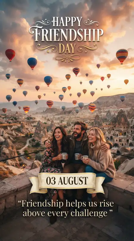 Free Friendship Day 2026 Aesthetic Phone Wallpaper For Social Media Background Image Download