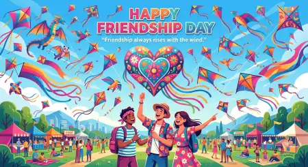 Free Friendship Day 2026 Artistic Design Background Image Download