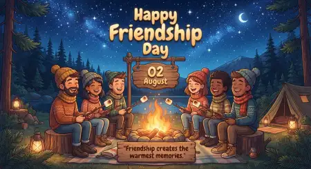 Friendship Day 2026 Celebration Clipart - Free Happy Friendship Day 2026 Download