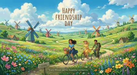 Free Friendship Day 2026 Creative Greeting Card Background Image Download
