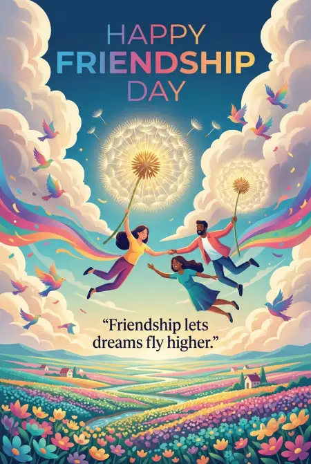 Free Friendship Day 2026 Digital Art Background Image Download