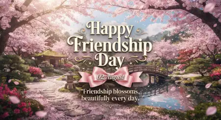 Friendship Day 2026 Elegant Floral Design - Free Happy Friendship Day 2026 Download