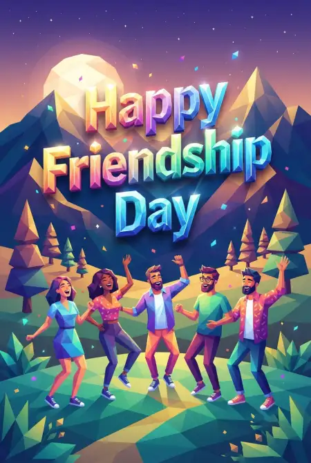 Friendship Day 2026 Flat Design Vector - Free Happy Friendship Day 2026 Download