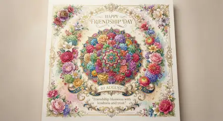 Friendship Day 2026 Floral Background - Free Backgr Download
