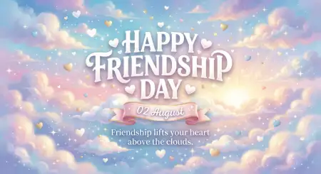 Friendship Day 2026 Heart Illustration - Free Happy Friendship Day 2026 Download