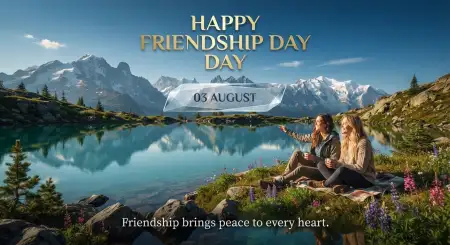 Free Friendship Day 2026 Heartfelt Wishes Background Image Download