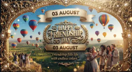 Free Friendship Day 2026 Invitation Card Background Image Download