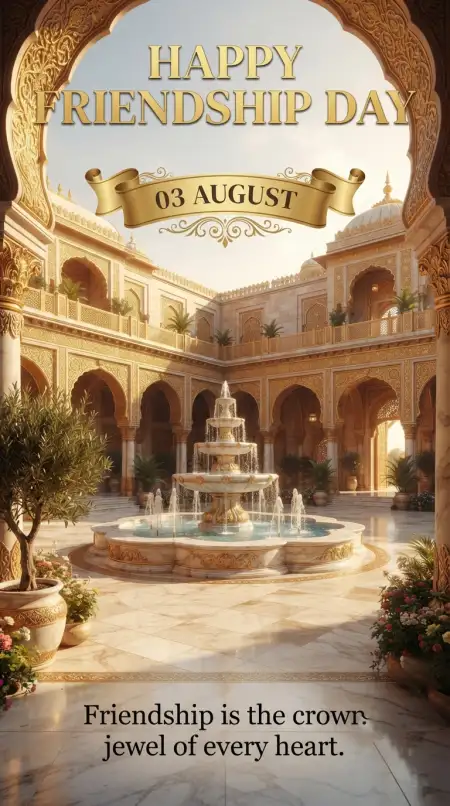 Free Friendship Day 2026 Luxury Design Background Image Download