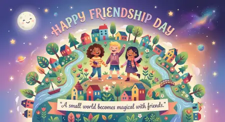 Free Friendship Day 2026 Printable Decorations Background Image Download