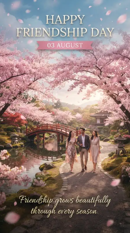 Free Friendship Day 2026 Realistic Illustration Background Image Download