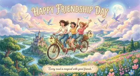 Free Friendship Day 2026 Watercolor Artwork Background Image Download