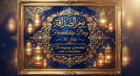 Free Friendship Day Calligraphy Design Image Download