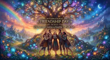 Free Friendship Day Festive Banner Image Download