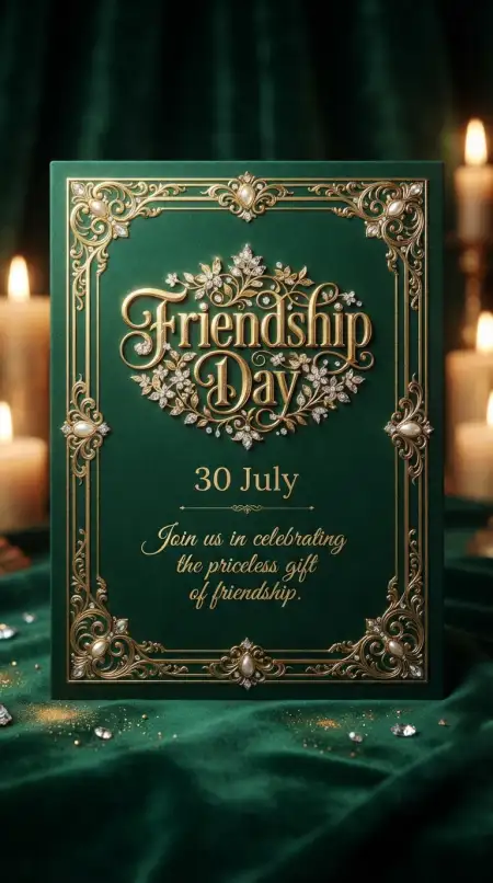 Free Friendship Day Invitation Card Image Download