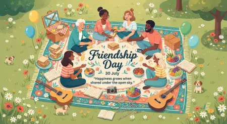 Free Friendship Day Kids Illustration Image Download