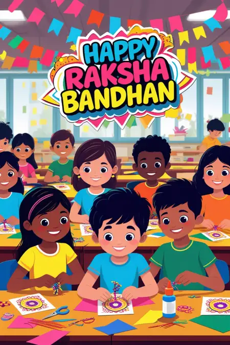 Funny Rakhi Quotes For Little Siblings - Free Happy Raksha Bandhan Wishes For Children Download