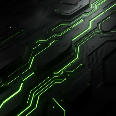 Free Futuristic Black Youtube Thumbnail Background With Blue Neon Background Download