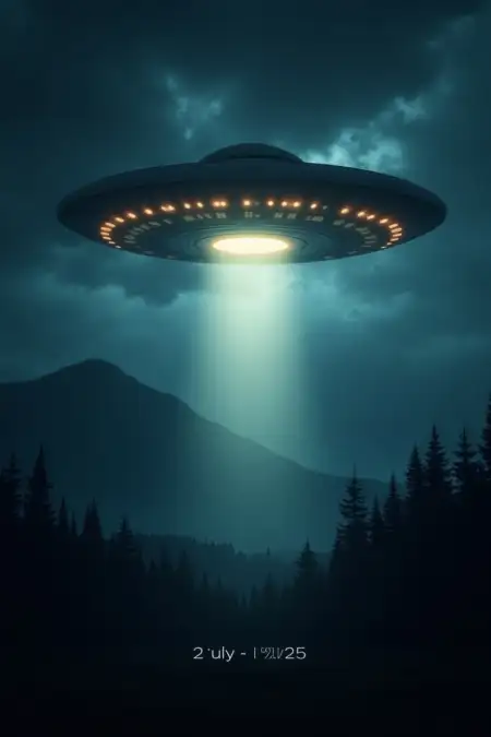 Galaxy Themed World Ufo Day Wallpaper - Free World Ufo Day 2025 Download