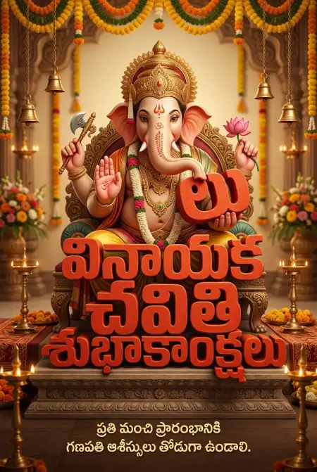 ganapathi bappa social media post in telugu - Ganesh