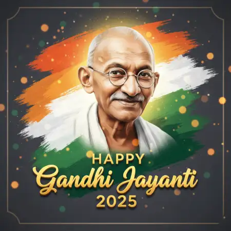 Gandhi Jayanti 2025 HD Greeting Card Online Free - Free Happy Gandhi Jayanti Download