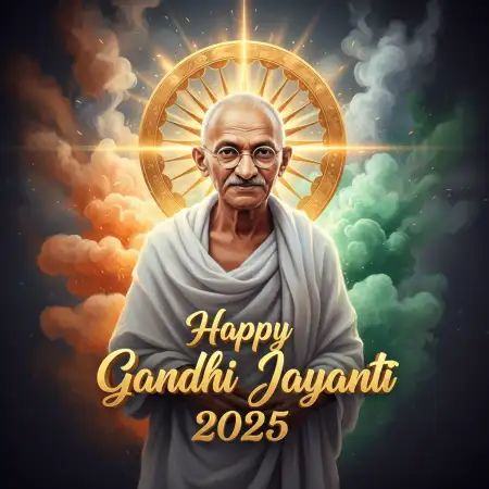 Gandhi Jayanti 2025 HD Poster Free Download - Free Happy Gandhi Jayanti Download