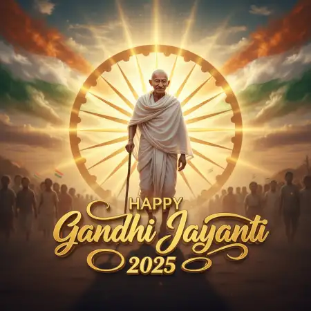 Gandhi Jayanti 2025 HD Wallpapers For Desktop - Free Wallpaper Wallpaper Download