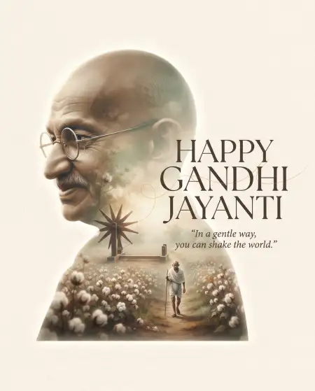 gandhi jayanti 2026 banner design - Gandhi Jayanti School Banner 2026
