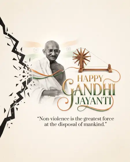 gandhi jayanti 2026 facebook post - Gandhi Jayanti 2026 Instagram Post