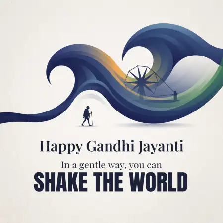 gandhi jayanti 2026 inspirational wishes images with quotes - Gandhi Jayanti Wishes With Quotes 2026