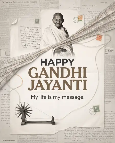 gandhi jayanti 2026 social media post