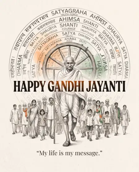 gandhi jayanti best wishes 2026