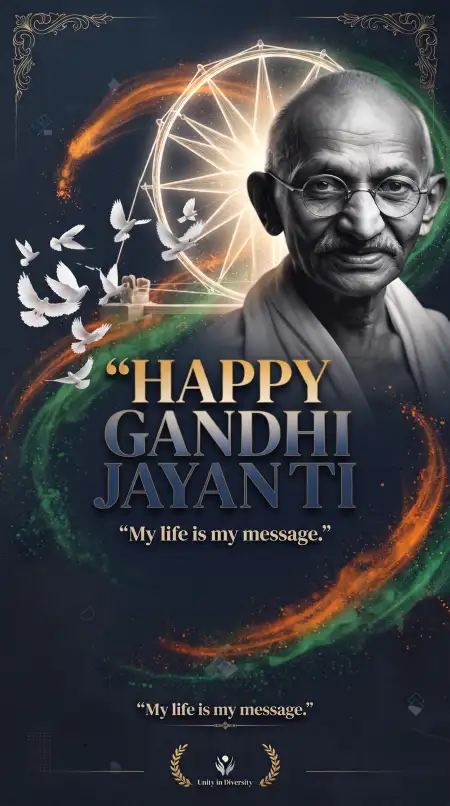 gandhi jayanti creative wishes - Happy Gandhi Jayanti Creative Wishes